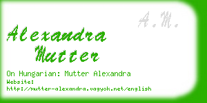 alexandra mutter business card